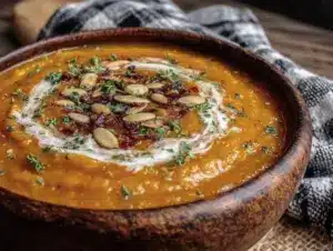 Kokos-Kürbissuppe mit Ingwer - featured image
