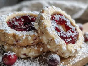 Beste Haselnuss-Linzer Plätzchen mit Preiselbeerfüllung - featured image